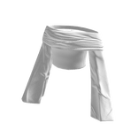 oversized crop top white