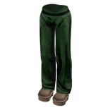 Oversized Green Baggy Sweatpants w/ Platform Shoes