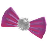 ୨୧ Oversized Latex Scene Bow (Bubblegum) ୨୧