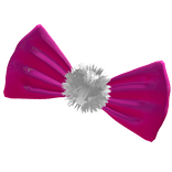 ୨୧ Oversized Latex Scene Bow (Hot Pink) ୨୧