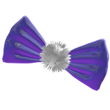 ୨୧ Oversized Latex Scene Bow (Lavender) ୨୧