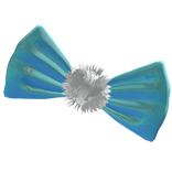 ୨୧ Oversized Latex Scene Bow (Sky Blue) ୨୧