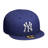 Oversized NY Fitted Cap Blue