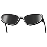 Oversized Silver Raised Glasses