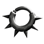 Oversized Silver Spiked Septum