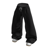 💗OVERSIZED SWEATPANTS WITH SHOES_BLACK