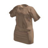 Oversized tee shirt tan