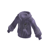 Oversized Zip-Up Hoodie (Purple)