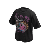 Savage Black Wash Oversized Shirt