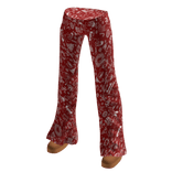 Christmas Y2K Snowflake Pajama Flares Pants