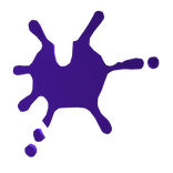 Paintball Splat Purple Face Addon