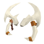 Pale Gold Chained Horns