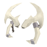 Pale Silver Chained Horns