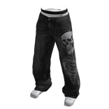 Streetwear Skull Jeans (Black)