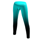 Sport Pants Fade Cian Blue Black Halloween