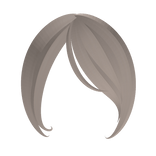 pastel blond side bangs anime
