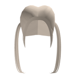 Pastel Blonde Long Side Pigtails