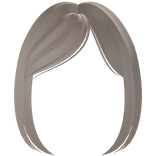 Pastel Blonde Side Swept Sleek Bangs 