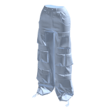 Pastel Blue Cargo Pants