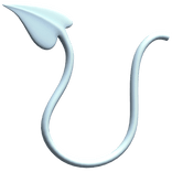 Pastel Blue Demon Tail