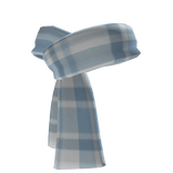 Pastel Blue Plaid Scarf