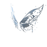 Pastel Blue Royalty Clan Butterfly Wings