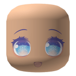 Pastel Blue Snowflake Winter Christmas Gaze