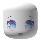 Pastel Blue Snowflake Winter Christmas Gaze