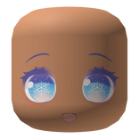 Pastel Blue Snowflake Winter Christmas Gaze