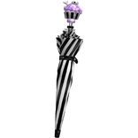 ♡ pastel goth black stripe cupcake waist umbrella 