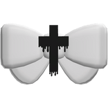 † : Pastel Goth Creepycute White Bow