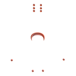 Pastel Orange Piercings