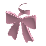 Pastel Pink Coquette Ribbon Bow (for Korblox)