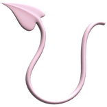 Pastel Pink Demon Tail