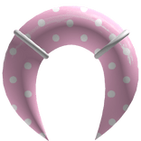 pastel pink polka dot