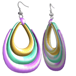 Pastel Purple 2000s Harajuku Ear Hoops Y2K