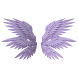 Pastel Purple Seraphim Angel Wings