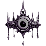 Pastel Purple Silver Angel Eye Crystal Goth Crown