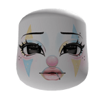 ♡꒱pastel rainbow circus jester gyaru scene makeup