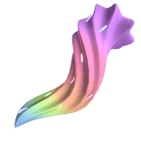 Pastel Rainbow Icecream Tail