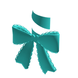 Pastel Turquoise Coquette Ribbon Bow (for Korblox)