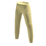 Pastel Yellow Formal Suit Pants