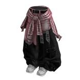 Patchwork Grunge Semi-Ripped DenimTears(PinkBlack)