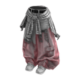 Patchwork Grunge Semi-Ripped DenimTears(WhitePink)