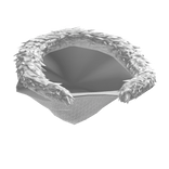 (PBR) Fur Lined Winter Hood V3 (Down) All White