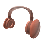 Peach headphones