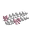 ♡ pearl bow bracelet (L)