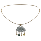 Pearl Pendant Necklace in Gold