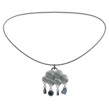 Pearl Pendant Necklace in Silver