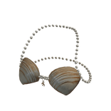 Pearl Seashell Bra Beige
